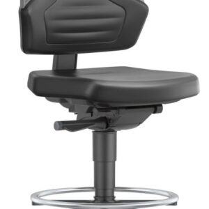 Stuhl Nexxit 3 Gleiter K-Leder Griff anthrazit