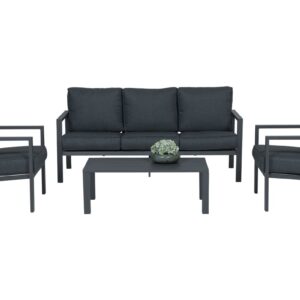 Springs Loungeset 4-tlg., carbon black/reflex black