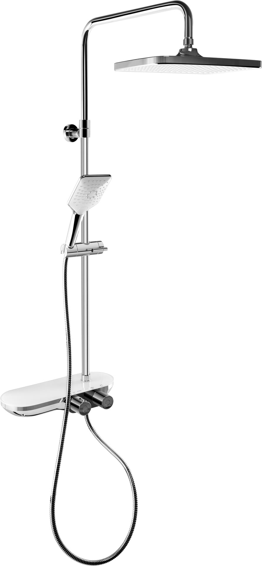 GREAT Duschsystem mit Glasablage 1 GREAT Duschsystem mit Glasablage