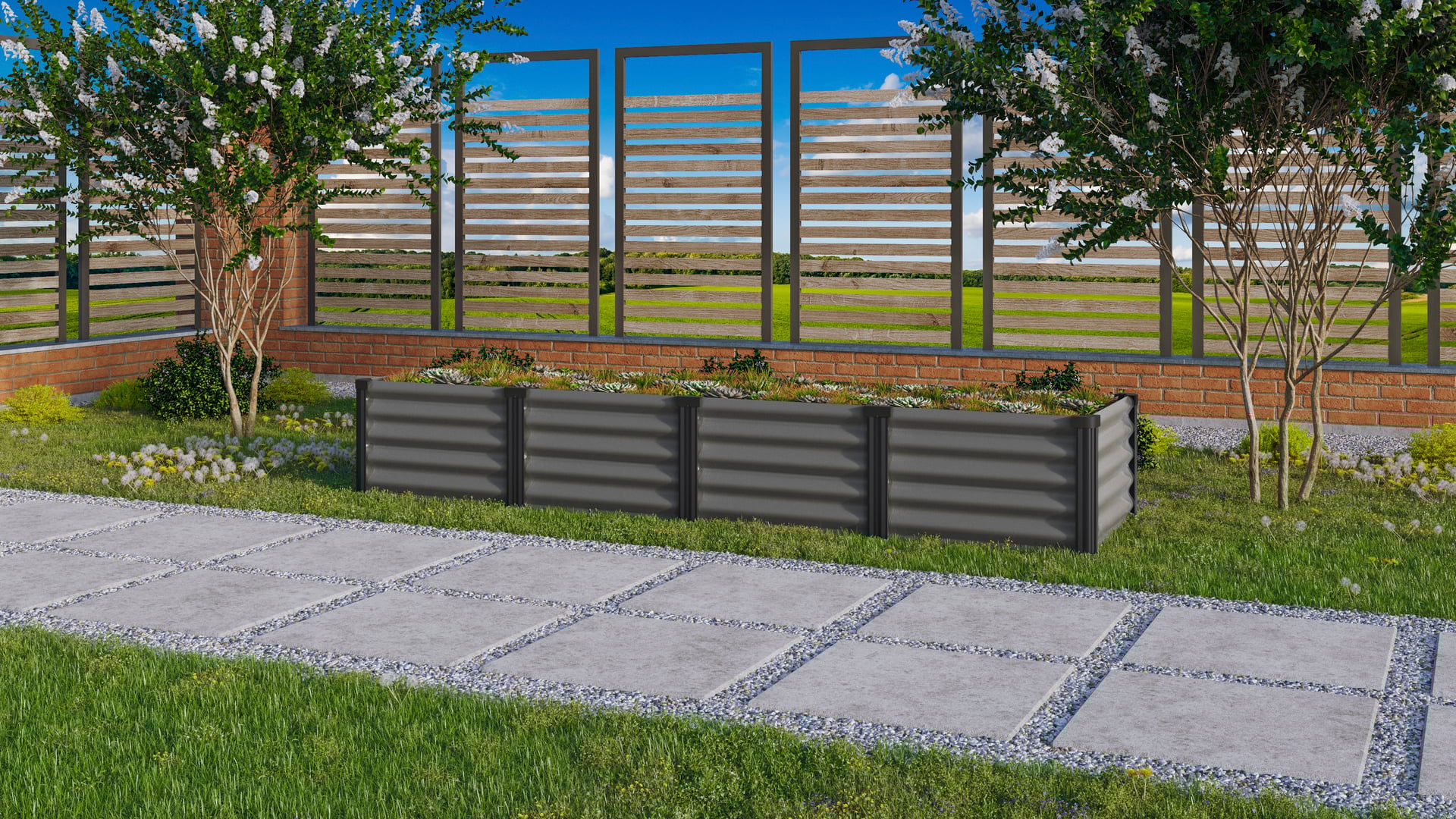 Hochbeete Meta in & out Granit/schwarz 401 L 1 Hochbeete Meta in & out Granit/schwarz 401 L