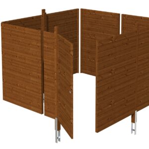 Abstellraum aus Profilschalung Imprägniert