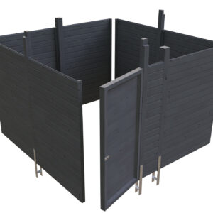 Abstellraum aus Profilschalung imprägniert