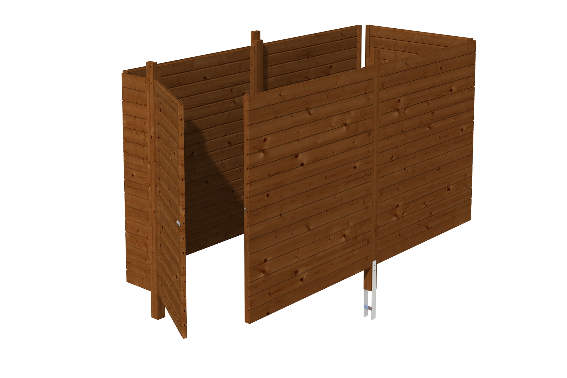 Abstellraum aus Profilschalung imprägniert 1 Abstellraum aus Profilschalung imprägniert