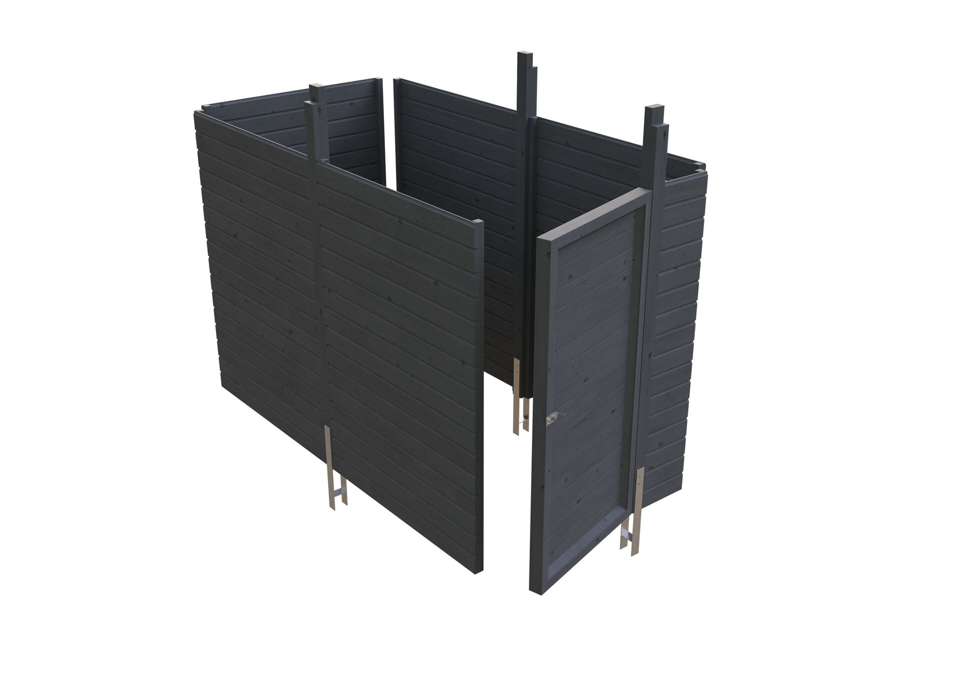 Abstellraum aus Profilschalung imprägniert 1 Abstellraum aus Profilschalung imprägniert