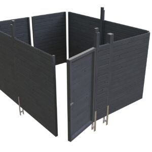 Abstellraum aus Profilschalung imprägniert