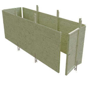 Abstellraum aus Profilschalung Imprägniert