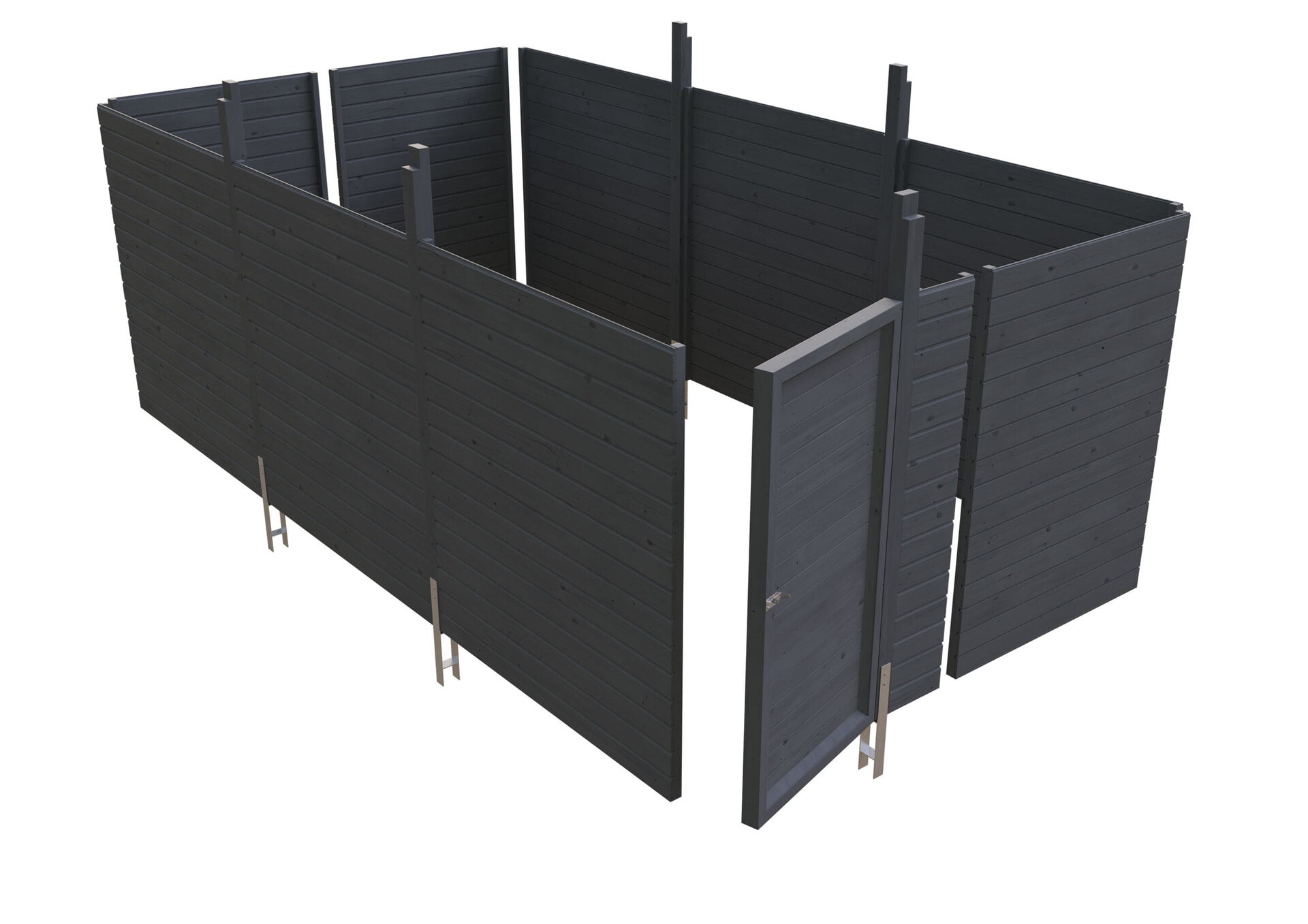 Abstellraum aus Profilschalung imprägniert 1 Abstellraum aus Profilschalung imprägniert