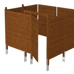 Abstellraum aus Profilschalung imprägniert