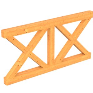 Brüstung Andreaskreuz