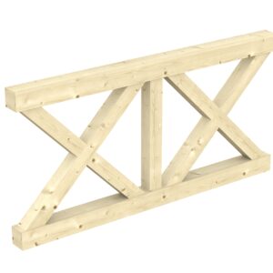 Brüstung Andreaskreuz