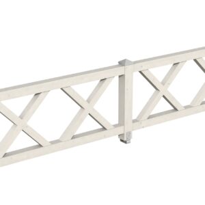 Brüstung Andreaskreuz