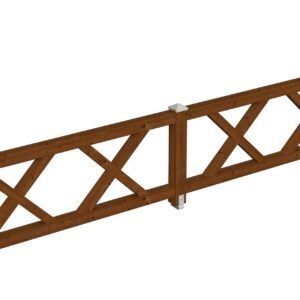 Brüstung Andreaskreuz