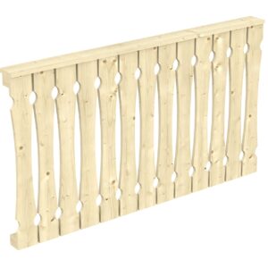 Brüstung Balkonschalung Fichte