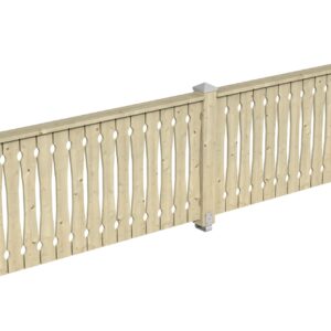 Brüstung Balkonschalung Fichte