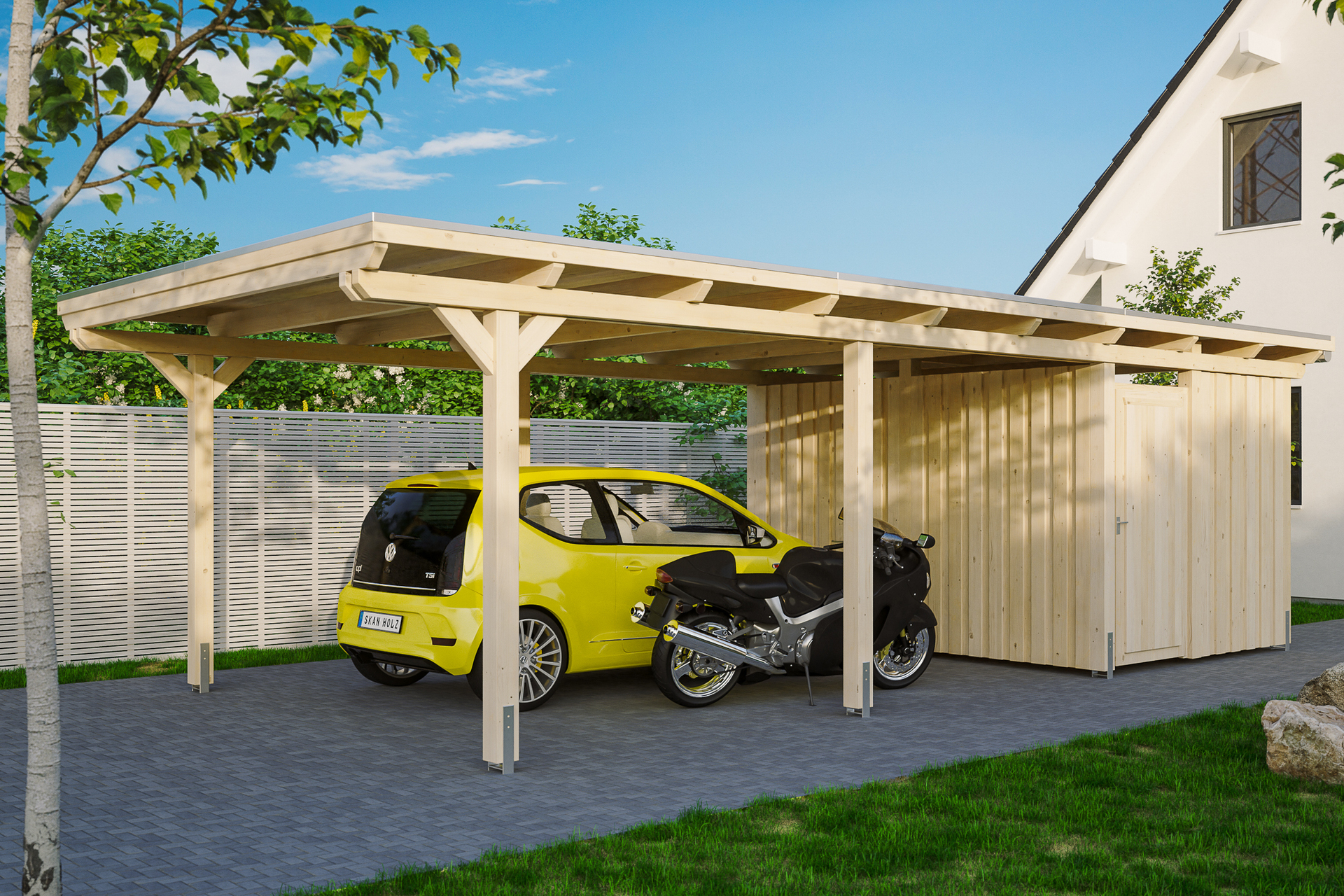 Carport Emsland m. Abstellraum 1 Carport Emsland m. Abstellraum