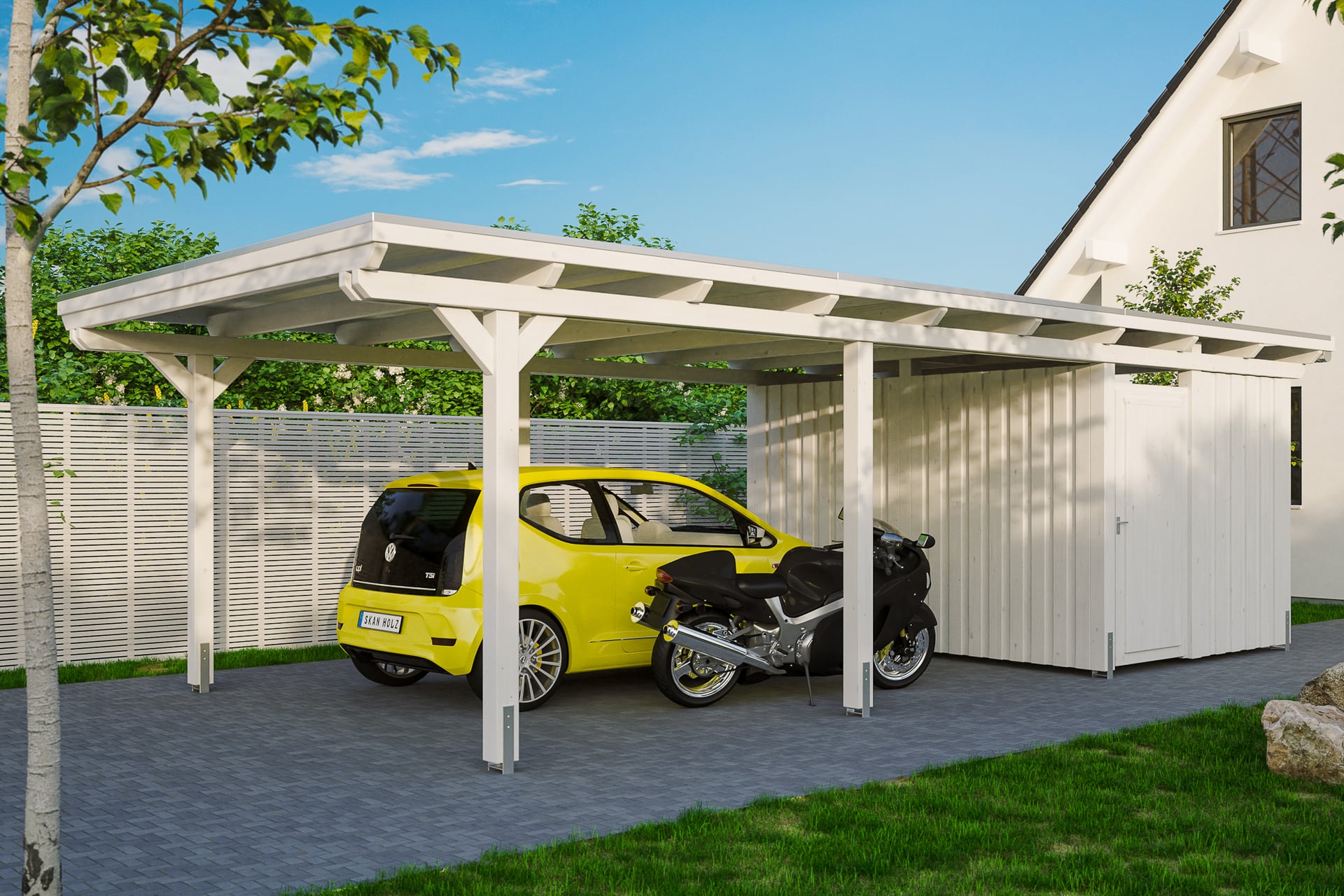 Carport Emsland m. Abstellraum 1 Carport Emsland m. Abstellraum