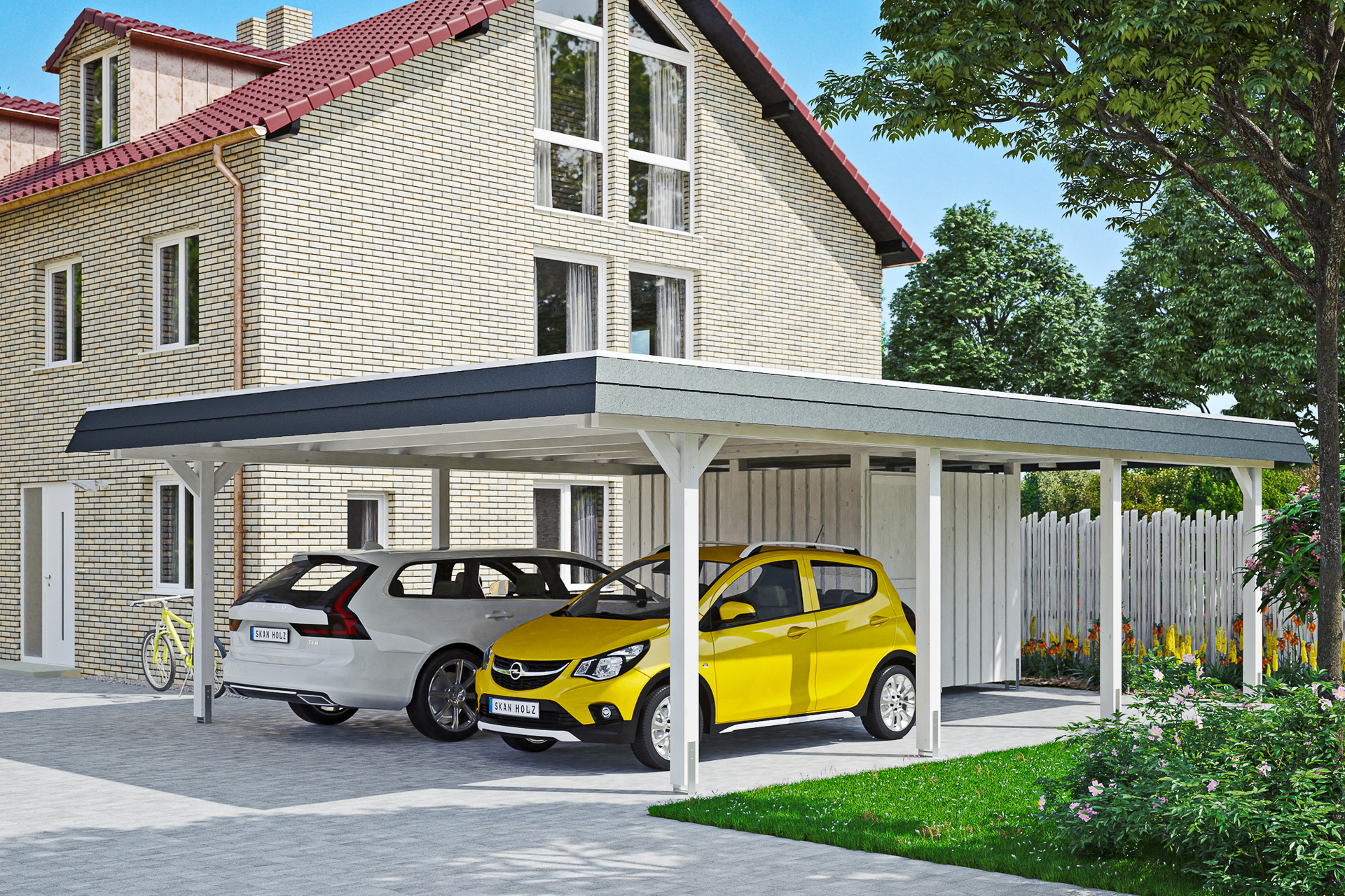 Carport Wendland mit Abstellraum 1 Carport Wendland mit Abstellraum