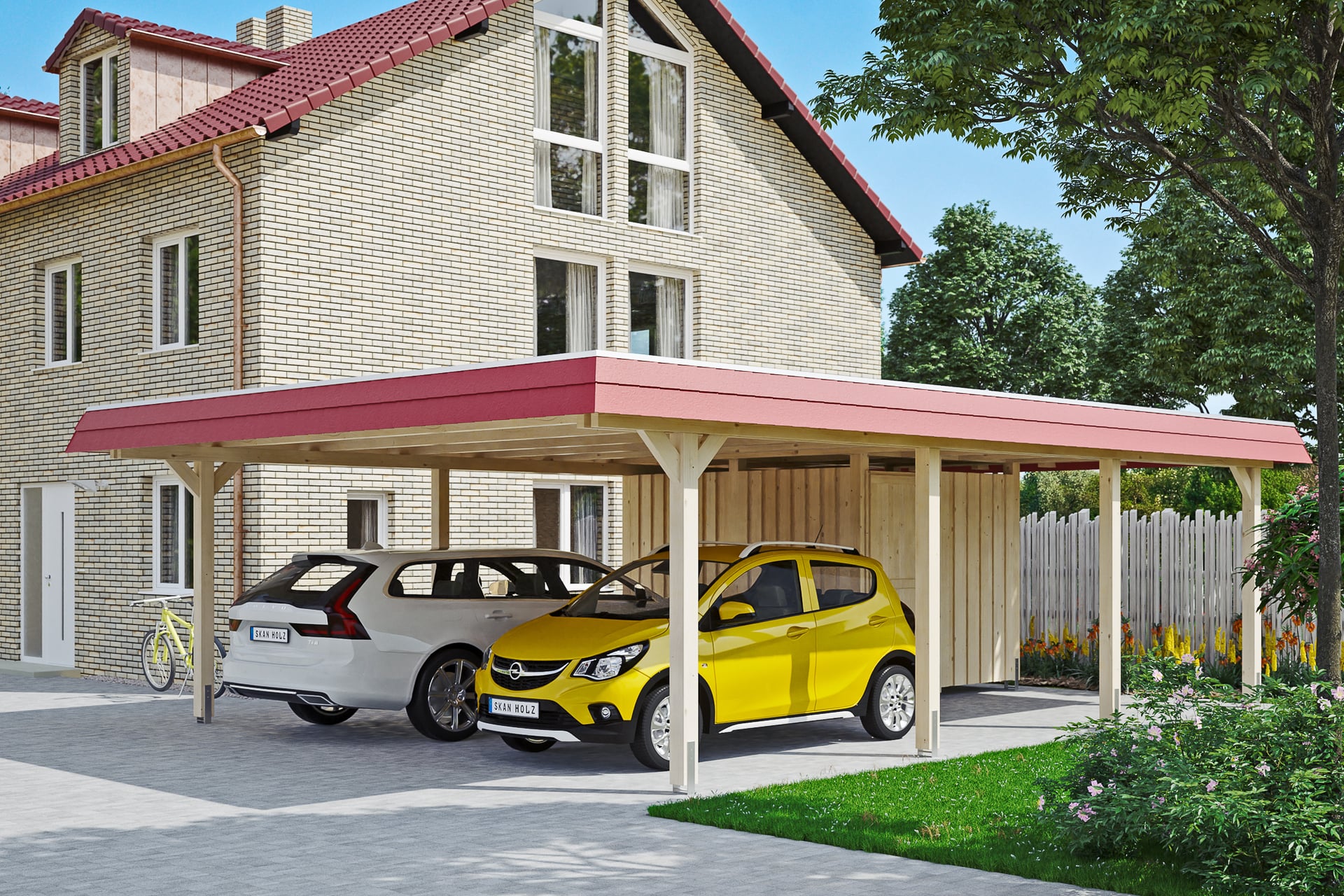 Carport Wendland mit Abstellraum 1 Carport Wendland mit Abstellraum