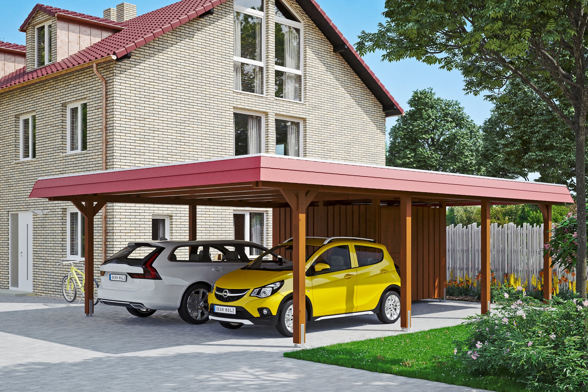 Carport Wendland mit Abstellraum 1 Carport Wendland mit Abstellraum