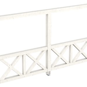 Seitenwand Andreaskreuz, Wandanbau Fichte