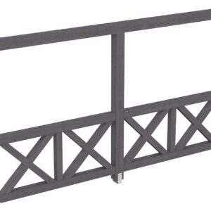 Seitenwand Andreaskreuz, Wandanbau Fichte