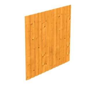 Seitenwand aus Deckeschalung 20x120mm Fichte