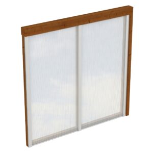 Seitenwand m. Polycarbonatplatten Douglasie