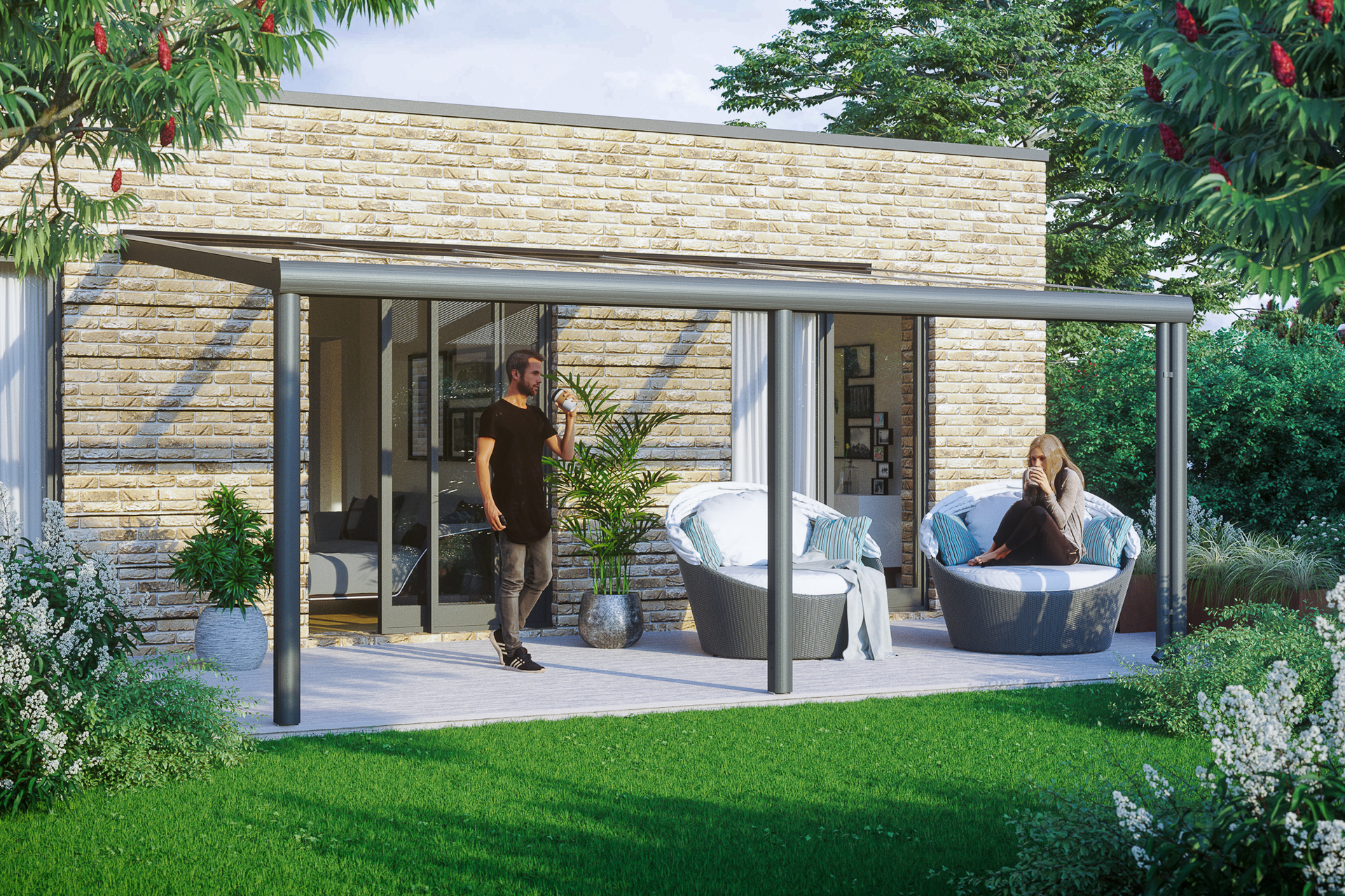 Terrassenüberdachung Garda 1 Terrassenüberdachung Garda