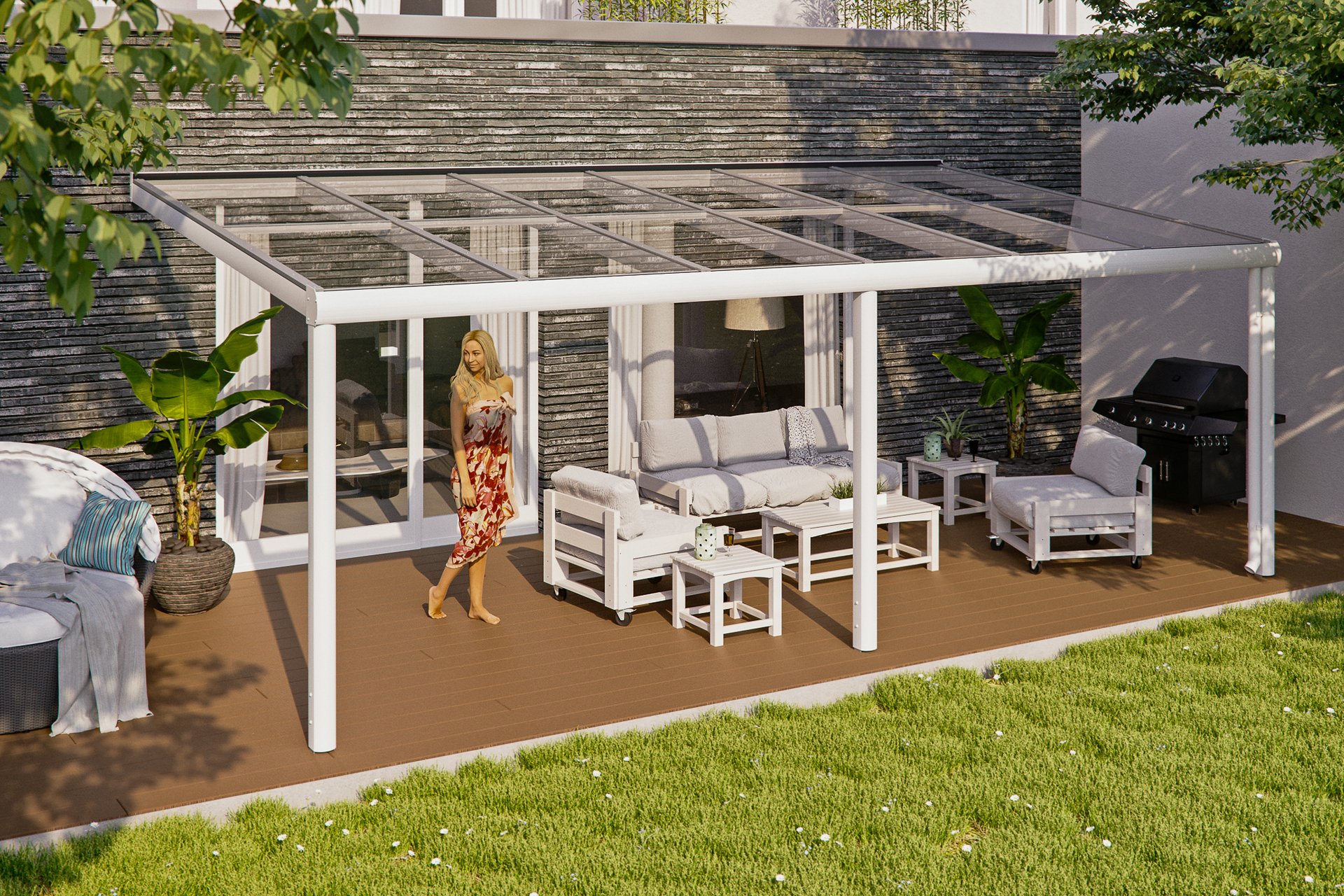 Terrassenüberdachung Monza 1 Terrassenüberdachung Monza