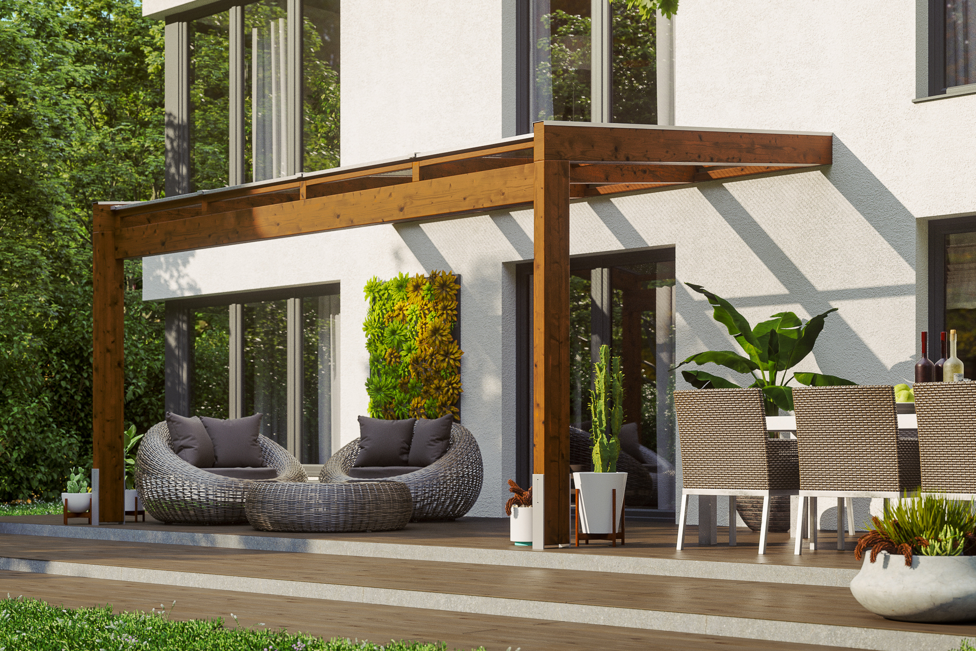 Terrassenüberdachung Novara 1 Terrassenüberdachung Novara