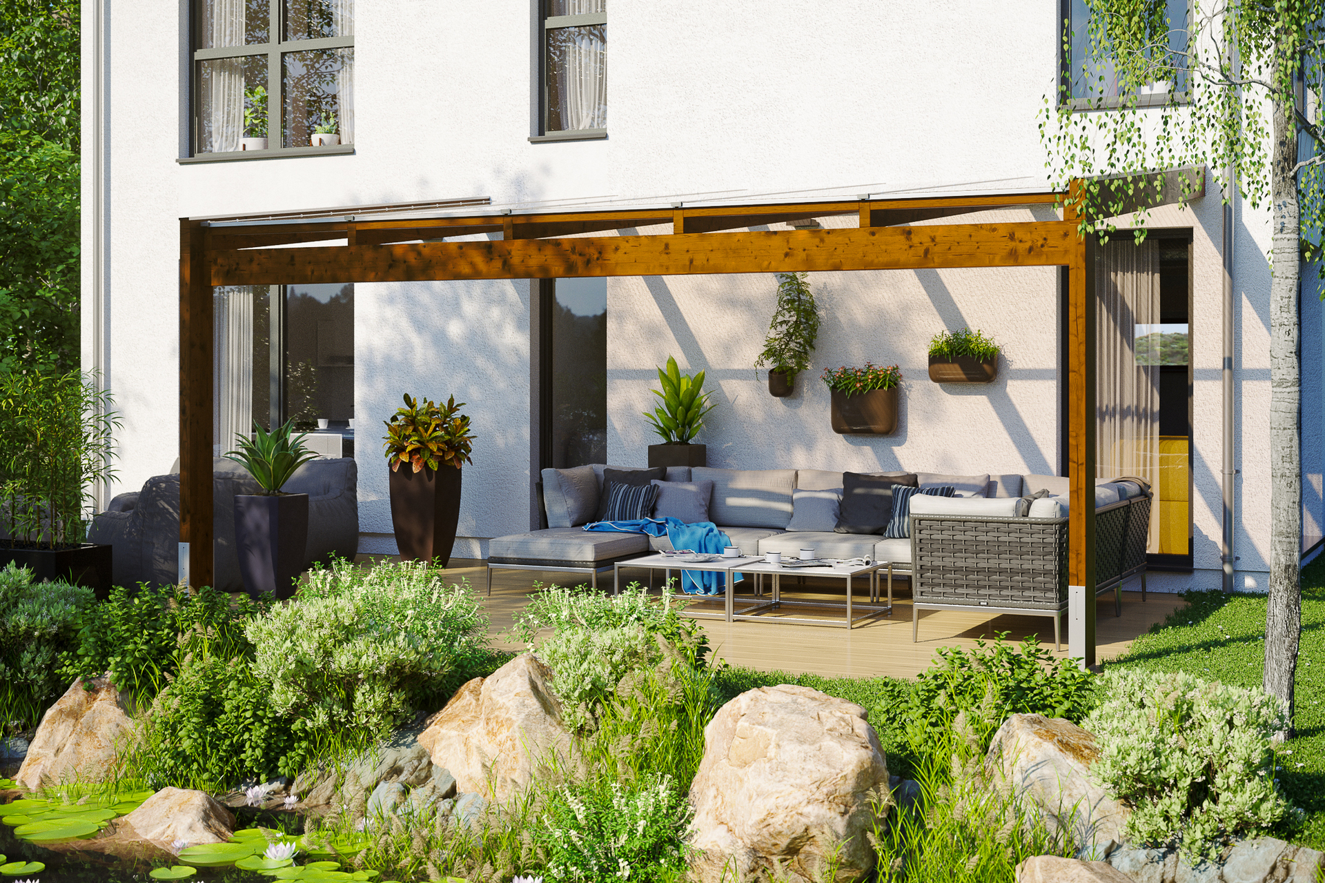 Terrassenüberdachung Novara 1 Terrassenüberdachung Novara