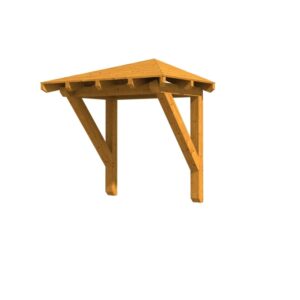 Vordach Wesel 1 Walmdach