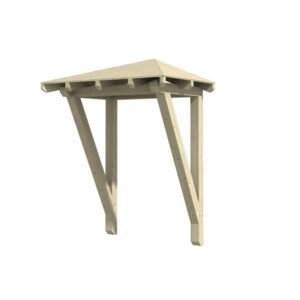 Vordach Wesel 2 Walmdach