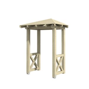 Vordach Wesel 4 Walmdach