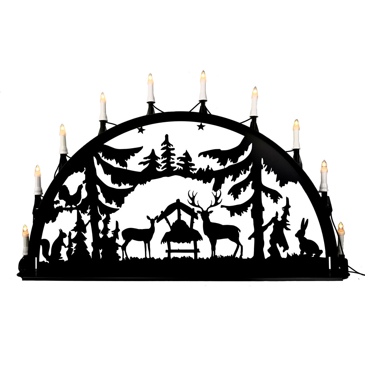 2354791 metallschwibbogen wald 100 cm