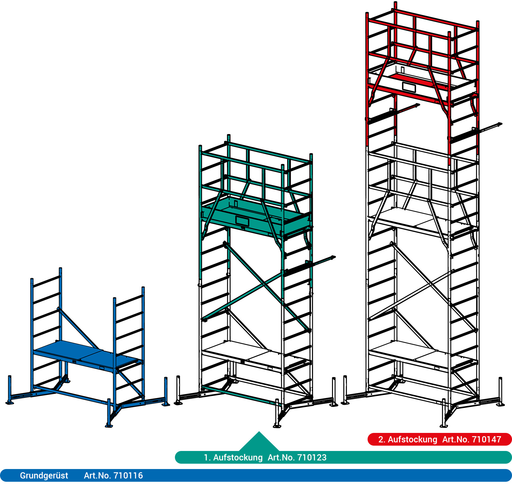 ClimTec Alu-Arbeitsgerüst 1. Aufstockung 1 ClimTec Alu-Arbeitsgerüst 1. Aufstockung