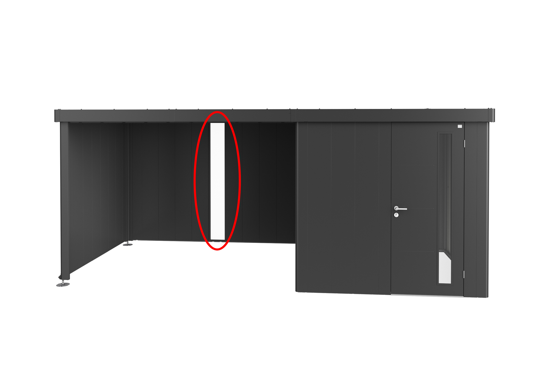 Lichtpaneel für Seitendach zu Gerätehaus 1 Lichtpaneel für Seitendach zu Gerätehaus