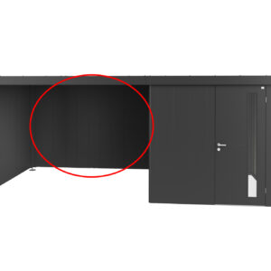 Rückwand für Seitendach zu Gerätehaus Neo