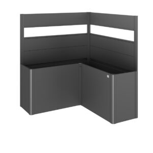 Sichtschutz zu Pflanzbeet Belvedere L-Form mit Acrylglas