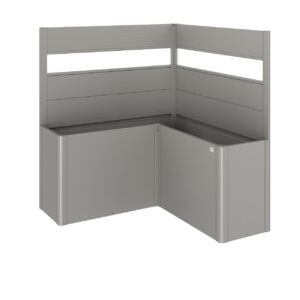 Sichtschutz zu Pflanzbeet Belvedere L-Form mit Acrylglas