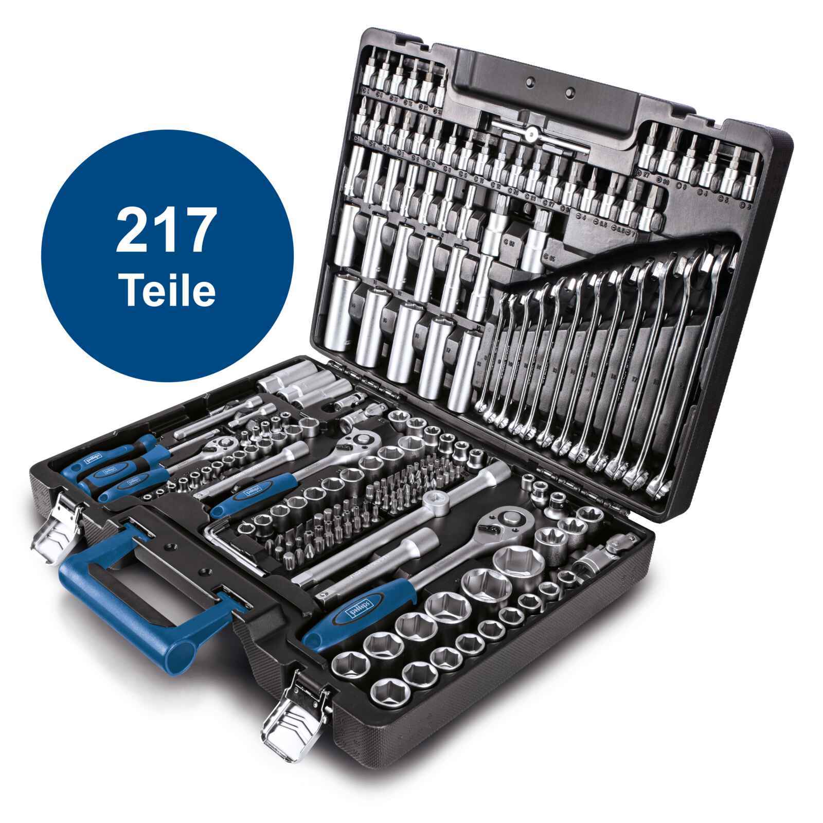 Werkzeugkoffer TB217, 217-teiliges Werkzeug Set, Steckschlüsselsatz 1 Werkzeugkoffer TB217, 217-teiliges Werkzeug Set, Steckschlüsselsatz