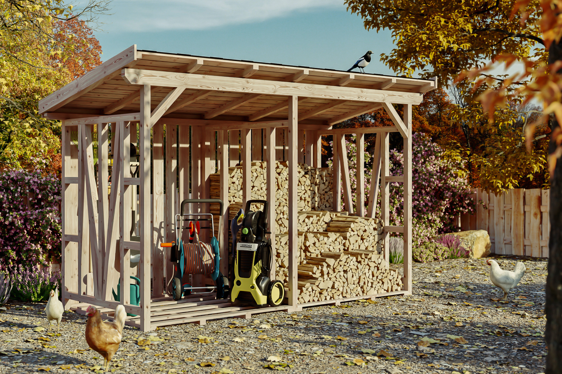 Holzunterstand Max 1 Holzunterstand Max