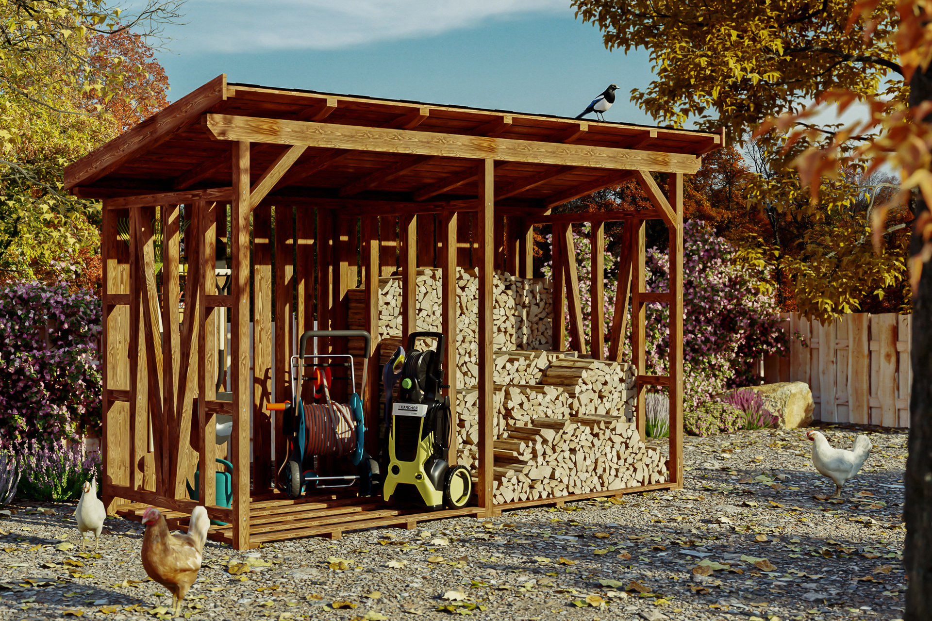 Holzunterstand Max 1 Holzunterstand Max