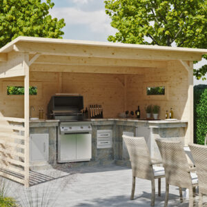 Unterstand Vimmerby, 370x250cm, unbehandelt