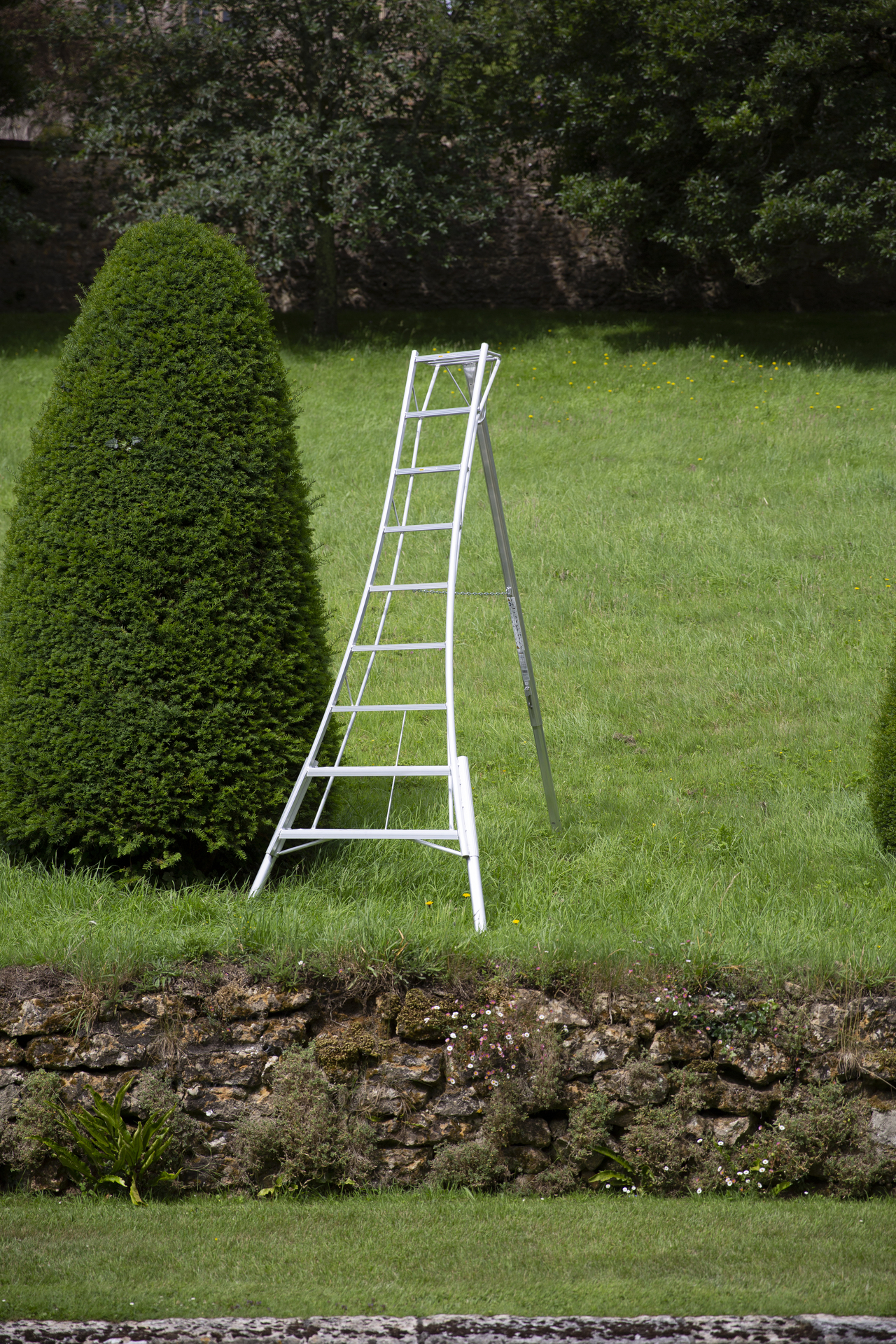 3-Holm-Gartenleiter höhenverstellbar 1 3-Holm-Gartenleiter höhenverstellbar