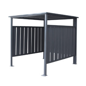 Fahrrad- und Rauchunterstand anthrazit