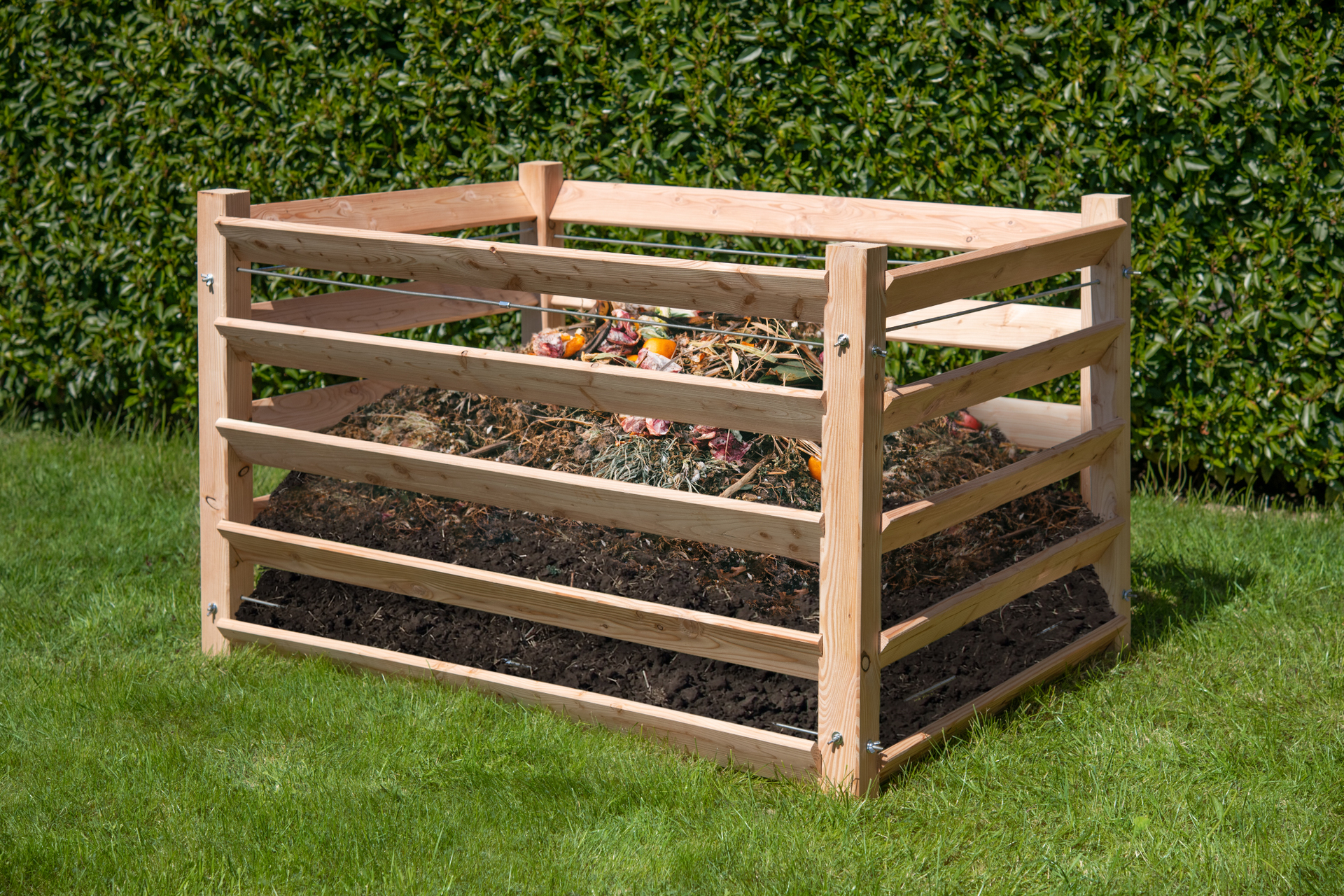 Komposter Lärche 1 Komposter Lärche