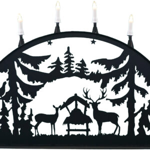 Metallschwibbogen aus Aluminium, 100x50cm