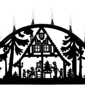 Metallschwibbogen aus Aluminium, 100x50cm