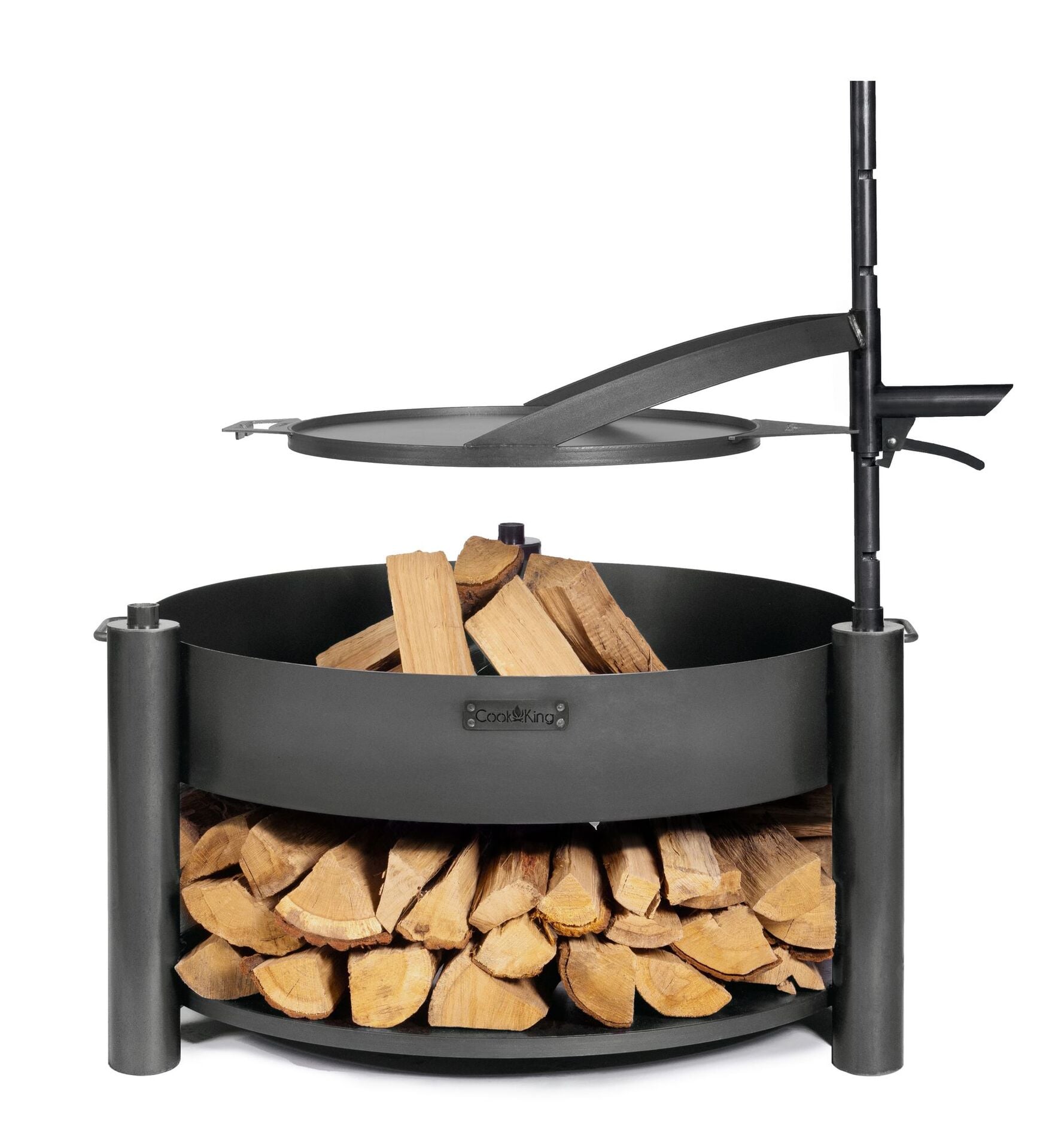 Feuerschale Montana X, inkl. Holzlager & Zubehör 1 Feuerschale Montana X, inkl. Holzlager & Zubehör